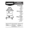 HART 8 Gallon 6 Peak HP Stainless Steel Wet/Dry Vacuum, VOC812SF 3701