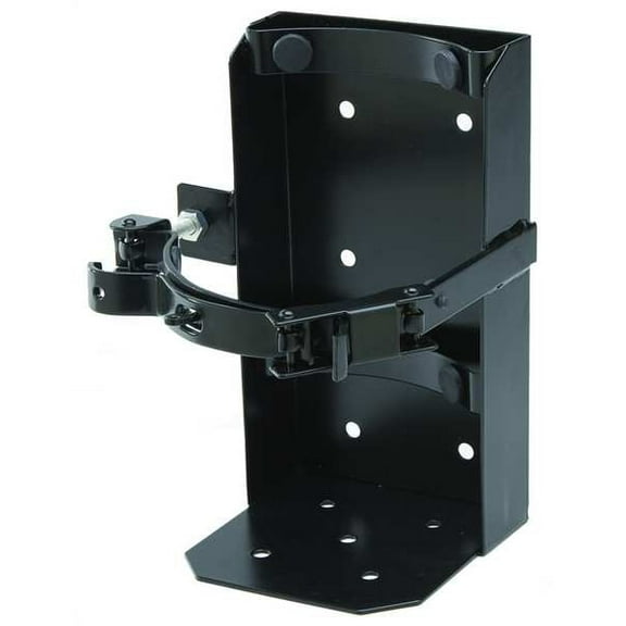 Fire Extinguisher Bracket, Heavy-Duty Bracket, Steel, For Tank Weight 15 lb