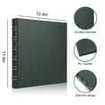 thumbnail image 3 of RYWESNIY Classical binder 1 Inch 3 Ring Binder Rings,Vintage Leather 3 Ring Binder Letter Size 8.5 x 11,Green, 3 of 7