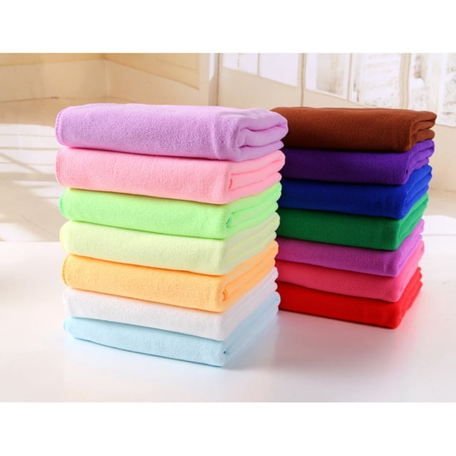 COMPUKAS Absorbent Hand Towels for Bathroom and Kitchen Cleaning with Microfiber Material 1Pcs Coffee