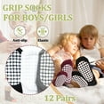 thumbnail image 4 of 12 Pack Toddler Socks Non-Slip Grip Cotton Baby Socks for Boys Girls Infants 6-12 Months 1-7 Years Kids, 4 of 7