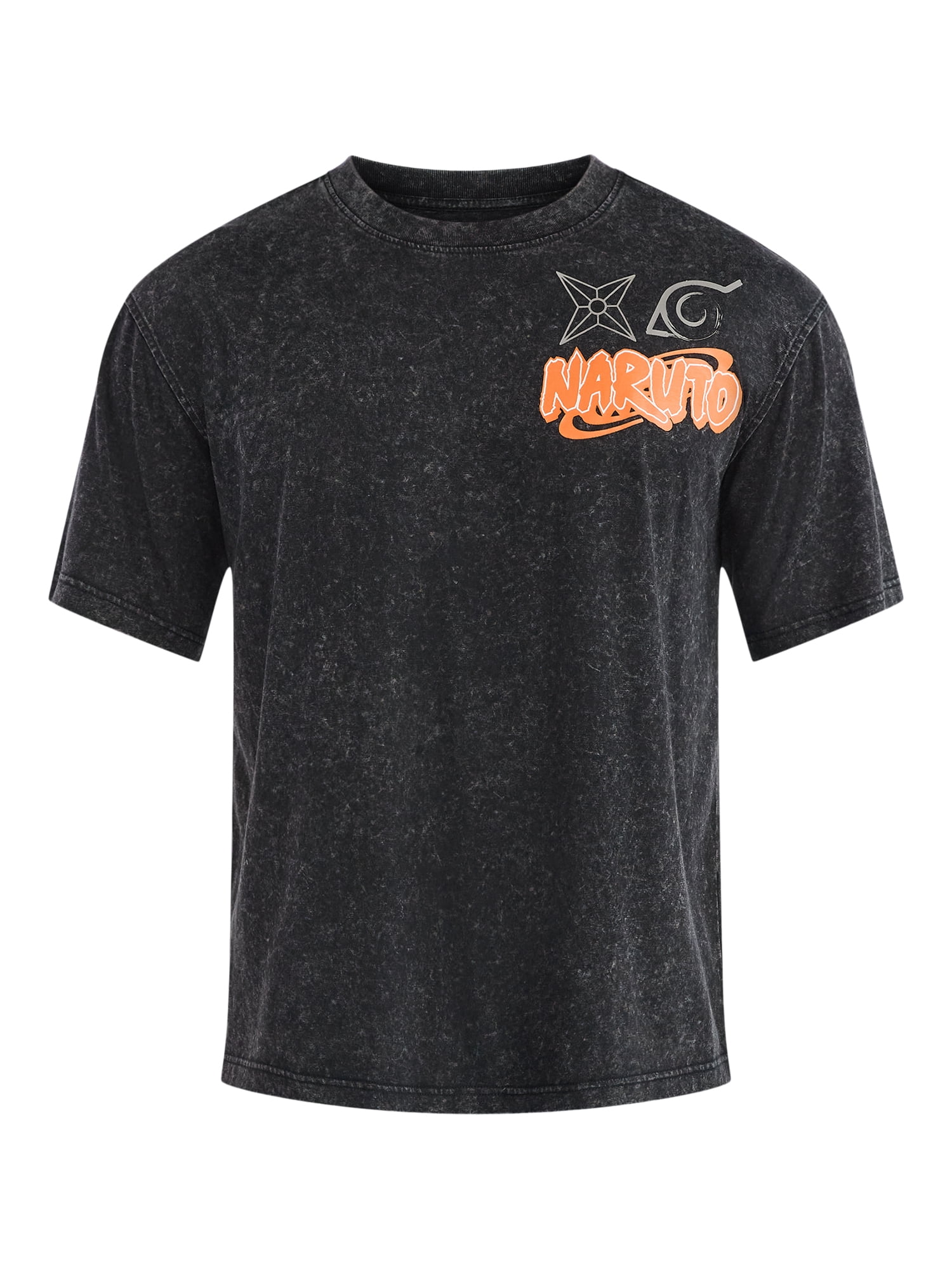 Naruto Men’s and Big Men's Front and Back Graphic Tee, Sizes S-3XL