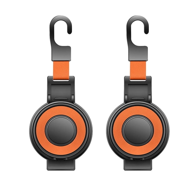 Ganchos para asiento trasero de coche, soporte para vasos, ganchos para reposacabezas de coche, 2 piezas Naranja