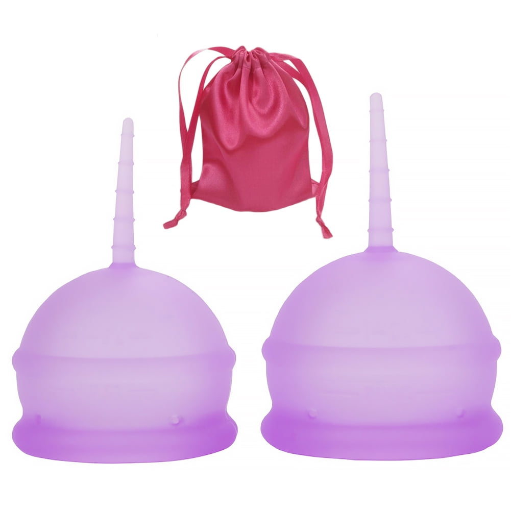 2PCS Women's Menstrual Cup Silicone Cup Walmart Canada