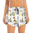thumbnail image 2 of Balery New York Pantalones cortos deportivos para mujer con forro y dos bolsillos, elásticos, para entrenamiento, gimnasio, yoga-XX-Large, 2 of 7