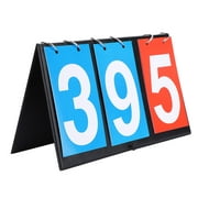 Portable Flip Sports Scoreboard Score Counter for Table Tennis Basketball(3 Digit Red Blue) QINAN