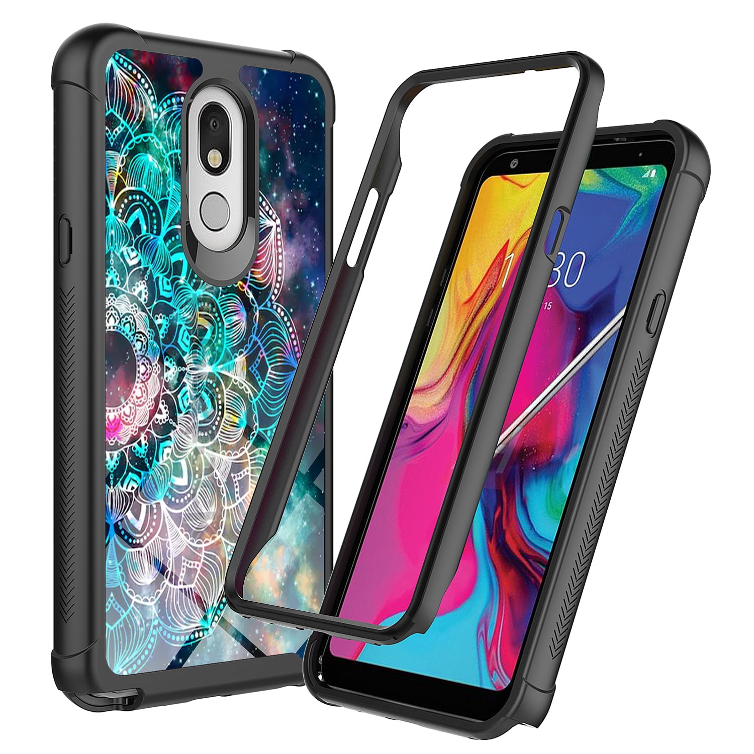 LG Stylo 5 Case, Rosebono Hybrid IMD Design Graphic Anti-Scratch