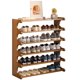thumbnail image 1 of Zapatero Organizador, 6 Niveles, Con Capacidad Para 24 Pares de Zapatos, Zapatero de Bamb&uacute;, Ideal Para Pasillos, Corredores y Entradas, 1 of 8