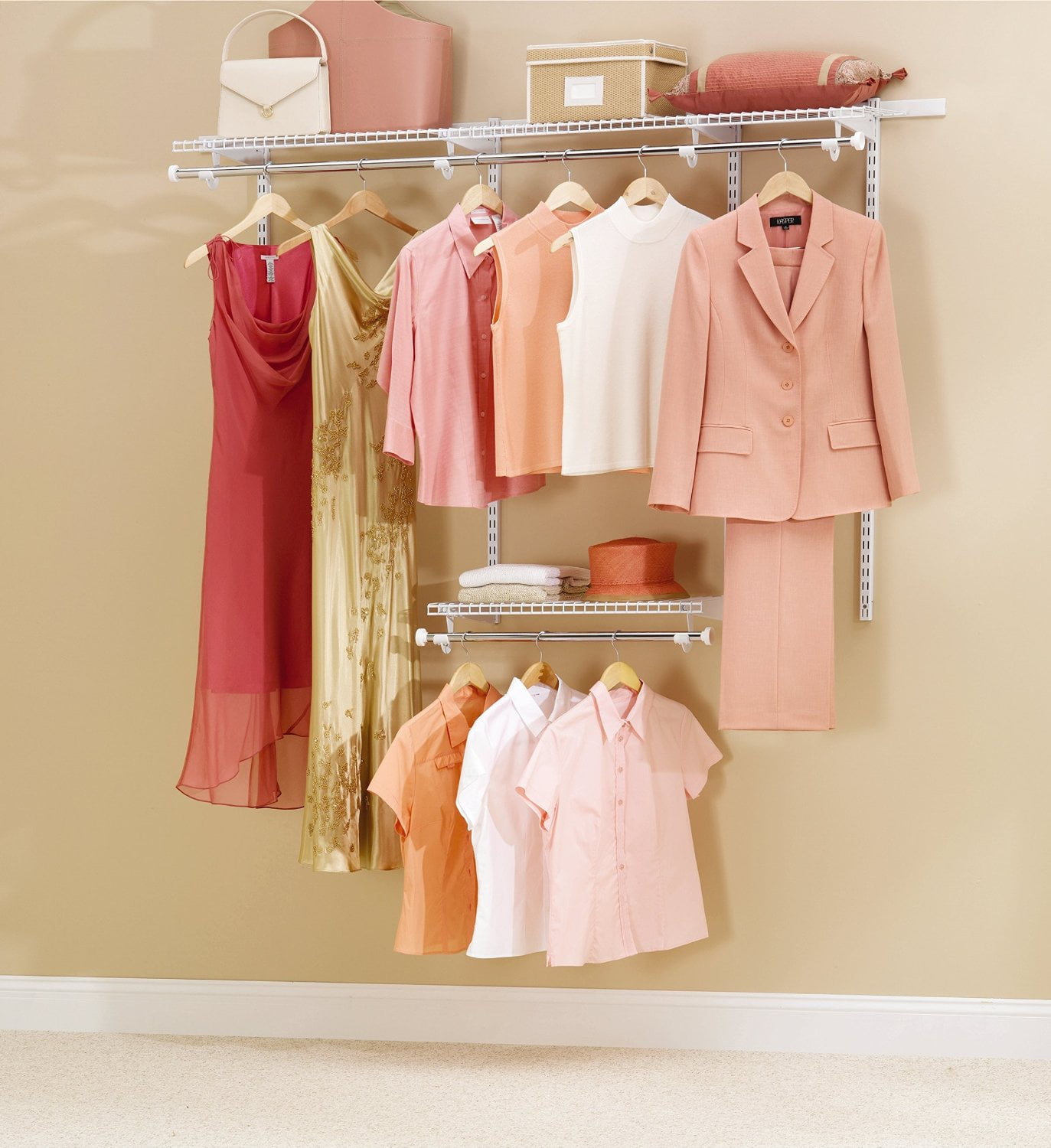 Rubbermaid Configurations Closet Kits 3 6 Ft White Com