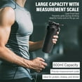 thumbnail image 4 of 600ML Protein Shaker Bottles with Wire Whisk ,Sports Water Cups,Measurement Scales Drinking Bottle,Portable Pre Workout,Mixes Cocktails Smoothies Shakes,Easy to Cean Design, 4 of 7
