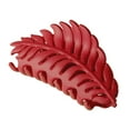 thumbnail image 1 of Hair Claw Clip Easy to Use Leaf Shape Matte Smooth Fasten Tightly Hair Clamp for Daily Wear, 1 of 10