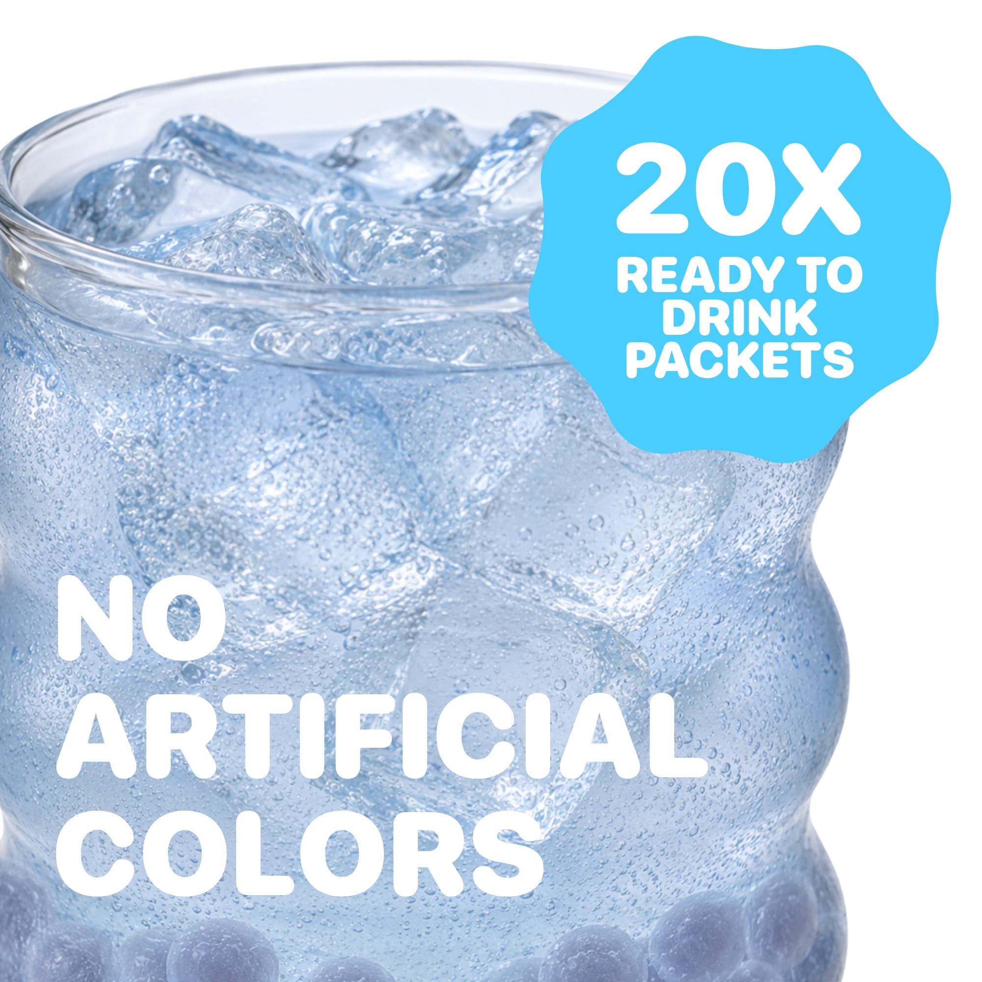 Yulu Popping Boba Blue Raspberry Milk Tea Kit - 20 Pack