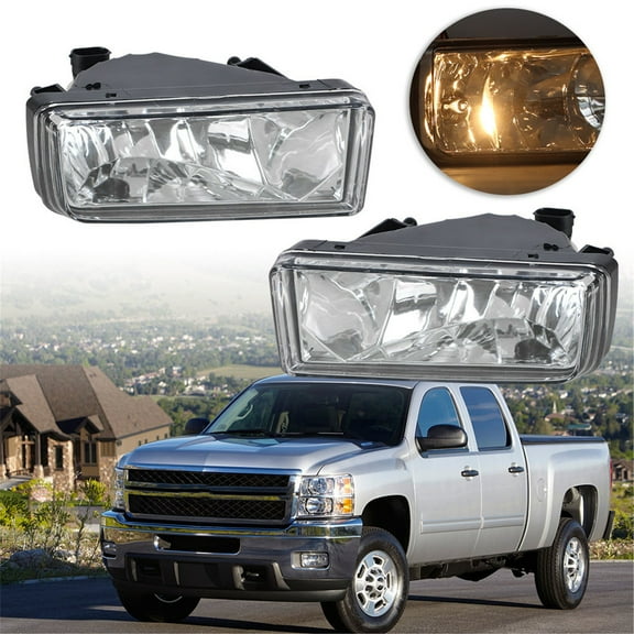 LABLT Fog Lights for 2007-2013 Chevy Silverado 1500 Tahoe Smoke Bumper Fog Lamp Left Right Side