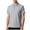 Gray, variant on Chiccall Ice Silk Shirts for Men Wrinkle Free Quick Dry Stretch Casual Loose Button Up Lapel Pullover Shirt