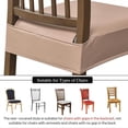 thumbnail image 4 of Whihome Dining Chair Covers Khaki,PU Waterproof Seat Covers Chair Seat Slipcovers ,Set of 2, 4 of 6