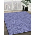thumbnail image 3 of Ahgly Company Machine Washable Indoor Rectangle Transitional Slate Blue Area Rugs, 7' x 10', 3 of 7