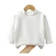 thumbnail image 5 of Ropa de otoño e invierno para niños, Polo/cuello de tortuga, camiseta de manga larga de lana de doble cara, Top de capa Base cálida para niños y niñas, 5 of 5