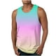 thumbnail image 1 of Hombres Casual Gradación Impresión sin Mangas Pullover Cuello Redondo Tanque Deportivo, 1 of 4
