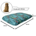thumbnail image 2 of Botanical Pet Bed, Lotus Flowers on the Lake Water Lilies Exotic Boho Pond Pattern, Chew Resistant Pad for Dogs and Cats Cushion with Removable Cover, 24" x 39", Sea Blue Coral Green, by Ambesonne, 2 of 4