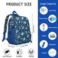 thumbnail image 6 of Waterproof Student Daypack with Ocean & Beach Coral Print - Spine-Friendly, Durable Backpack for School & Commuters, 6 of 6