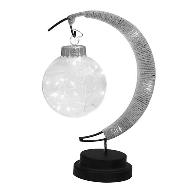 DOLITY Moon Lamp USB Battery Operated LED Night Lights Glass Ball Night Lamp for Baby Colorful