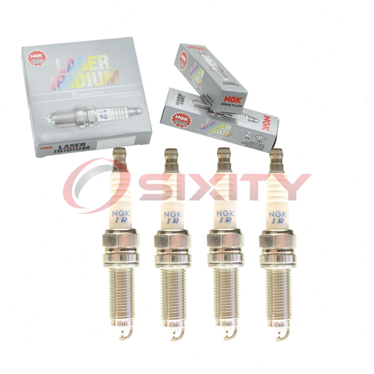 4 pc NGK 92924 Laser Iridium Spark Plugs for 12290-R71 -L010-M1 12290-R71-L01 12290R71L010M1 Ignition Wire Secondary Fits select: 2011-2017 HONDA ODYSSEY, 2014-2015 HONDA PILOT