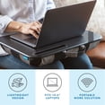thumbnail image 3 of LapGear Designer Lap Desk w/ Phone Holder, Fits 15.6" Laptop, Buffalo Check, 3 of 7