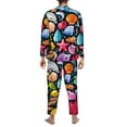 thumbnail image 5 of Bingfone Men'S Pajama Set 2 Piece Loungewear Pjs, Long Sleeve With Pajama Pants-Underwater Diving Animals, 5 of 9