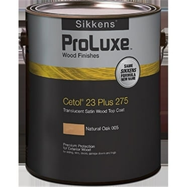 1 gal ProLuxe SIK30009 009 Dark Oak Cetol 23 Plus Translucent Satin Wood Top Coat