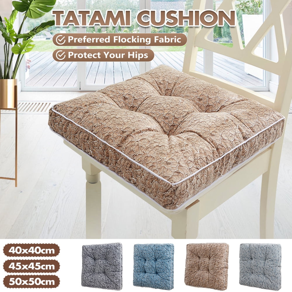 Soft Chair Cushion Seat Pads Flocked Chair Soft Cushion Pads Pearl