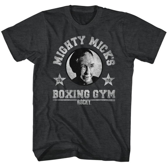 Rocky Mighty Mick Black Heather Adult T-Shirt 5Xl