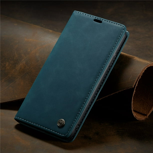 Funda tipo billetera con tapa magnética de lujo para iPhone 14 13 12 Mini 11 Pro XS Max X XR 8 7 6s 6 Plus 5 5s SE 2020 2022, funda de cuero para tarjetas Deng Xun unisex