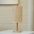 thumbnail image 4 of Table Lamp Modern Classic Desk Lamp Villa Living Room Bedroom Study Decorative Original Design European Wood Table Light, Arcana Table Lamp - Oak - Natural 110-120V Paper Rattan Weave Material,Bedroo, 4 of 10