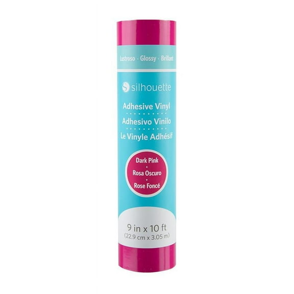 Silhouette Permanent Glossy Vinyl - 9 in. by 10 ft. - Dark Pink