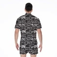 thumbnail image 2 of Black And White Rock And Roll Short Sleeve Men'S Rompers Casual Summer Jumpsuits Outfit, 2 of 4