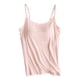 thumbnail image 1 of Camiseta sin mangas con tirantes y cojín en el pecho - Sin anillas de acero, diseño elástico acanalado para uso informal/deportivo - S-XXL, 1 of 4