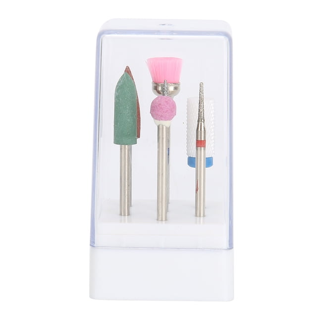 7 brocas eléctricas para taladro de uñas, accesorio para pulidora de manicura