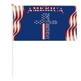 thumbnail image 2 of 1Pc 250 Anniversary Usa Small Stick Flags American Anniversary Flag Handheld Flag for Outside 4Th Of July Independence Day Patriotic Signs Hand Held Flags for Room House Welcome Lawn Backdrop Parade, 2 of 8
