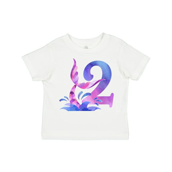 Inktastic 2nd Birthday Mermaid Tail Boys or Girls Toddler T-Shirt