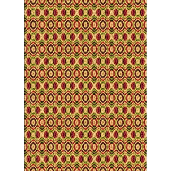 Ahgly Company Machine Washable Indoor Rectangle Transitional Yellow Area Rugs, 3' x 5'