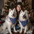 thumbnail image 4 of Dog Bandana 2 Pack,Dark Blue Dinosaur Volcano Pattern Bandanas for Dogs,Cat Bandana,Small/ Large Dog Bandana 2 Size,Dog Bandanas, 4 of 6