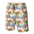 thumbnail image 6 of Uemuo Gnome and Surfing Pattern Men's Swim Trunks Hawaiian Beach Bathing Suit Swimsuits Beach Quick-Dry Shorts with Pockets-3X-Large, 6 of 9