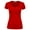 RED, variant on FashionMille Women's Slim FIt Basic V Neck Fitted Short Sleeve T-Shirt