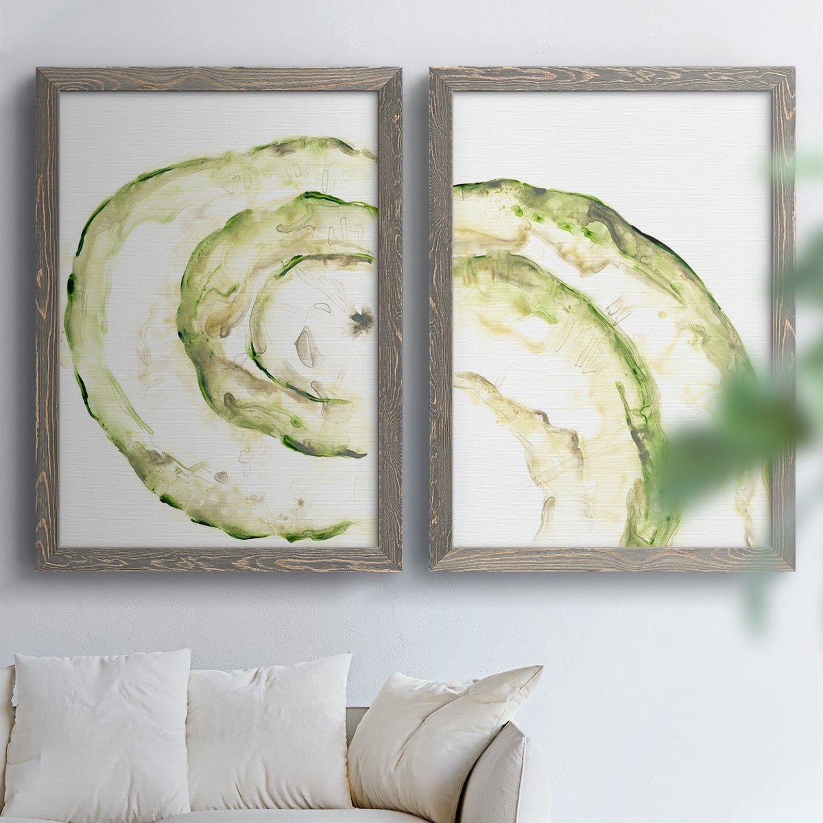 Lichen Halo V - Premium Framed Canvas 2 Piece Set - Ready to Hang