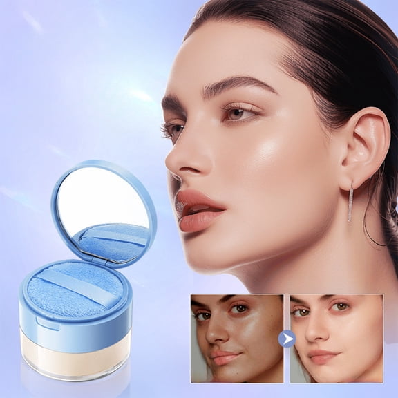 Yatlte Long-Lasting Lightweight Multi-layer Matte Loose Setting Powder Pressed Powder Face Makeup Contour Palette Concealing Shading Powders Foundation for Minimizes Pores & Perfects Skin