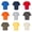 Mixed Color 9 Pack, variant on - Youth T-Shirts, Soft Touch Assorted Colors, Short Sleeve Tee | 100% Preshrunk Cotton, 5 oz | Pack- 6, Size: L