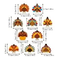 thumbnail image 3 of Thanksgiving Turkey Shaped Paper Straws 10-Pack And Striped Straws Set, Includes 10 Turkey Decorative Toppers And 10 Striped Straws, Designed For Big Kids And Teens To Use At Fall, 3 of 6