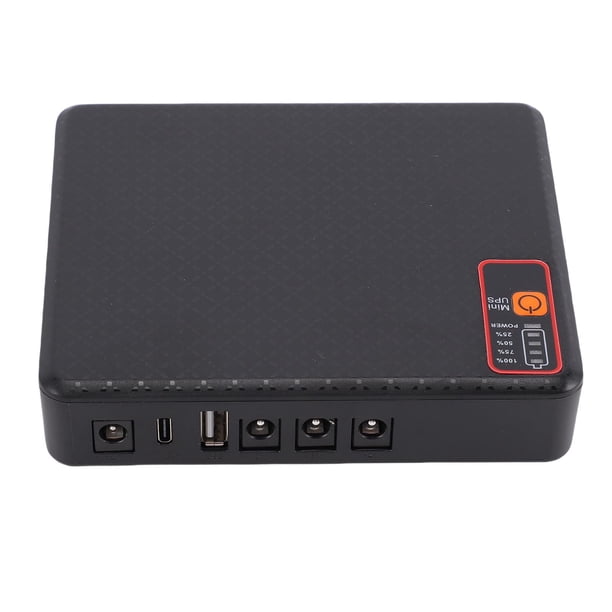 Fuente De Alimentación Ininterrumpida De Respaldo De Batería De 15600 MAh Mini UPS De CC Para Módem Enrutador Con Protección Contra Cortocircuitos Salida De 18 W Puertos De