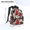 thumbnail image 4 of Daiia Chicken School Backpack for Men Women, Unisex Large Waterproof Bookbag Schoolbag Casual Daypack for High School/College/Teens/Travel/Work Black, 4 of 8