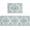 Patternedgla63711, variant on Kitchen Rugs and Mats,Persian Ethnic Pattern 2 Piece Anti Fatigue Area Runner Rug Set Comfort Standing Floor Mat,Teal Retro Floral Texture Non Slip Absorbent Doormats for Laundry/Bathroom/Bedroom